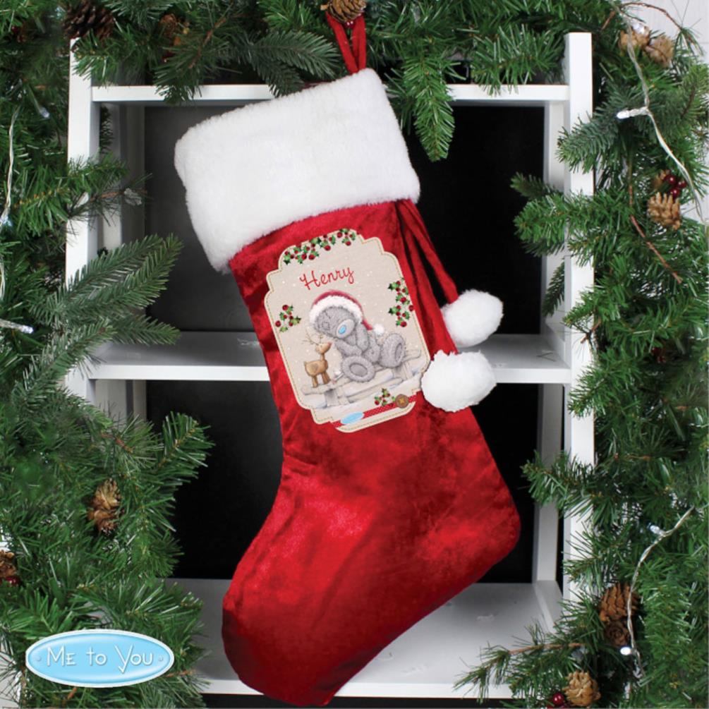 Personalised Me to You Reindeer Luxury Stocking Extra Image 1